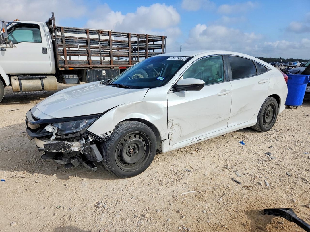 Vue de 2021 HONDA CIVIC LX, angle 1