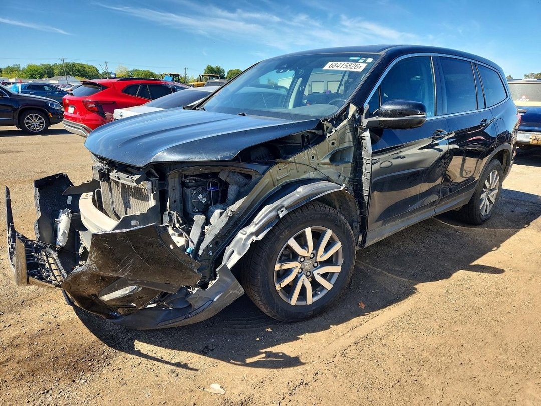 Vue de 2019 HONDA PILOT EXL, angle 1