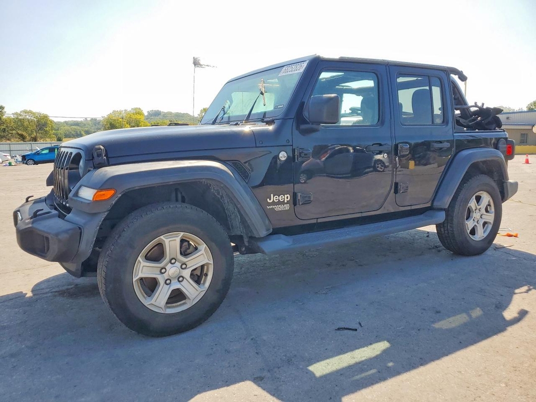 Вид 2018 JEEP WRANGLER UNLIMITED SPORT, угол 1