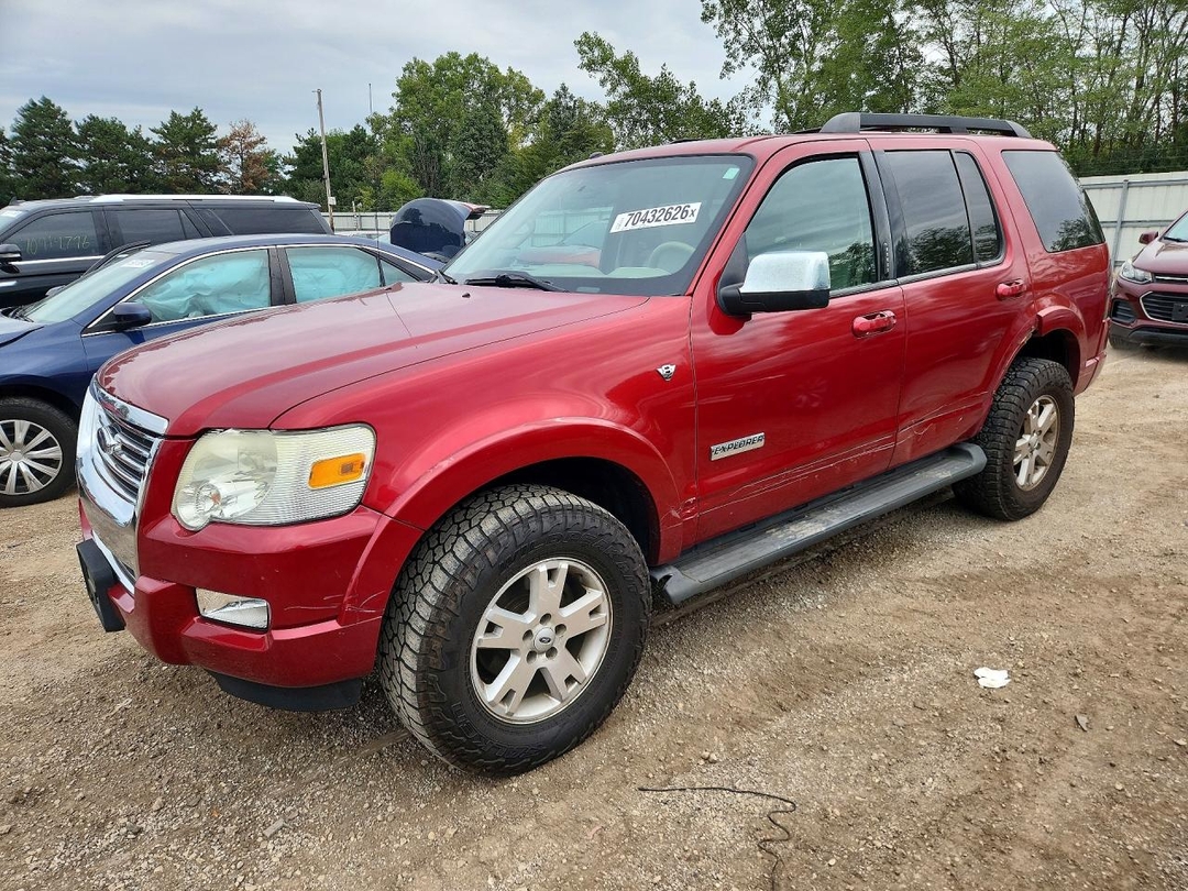 Вид 2007 FORD EXPLORER XLT, угол 1