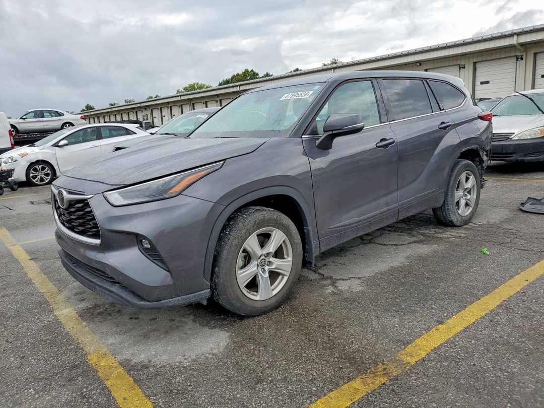 Вид 2022 TOYOTA HIGHLANDER LE, угол 1