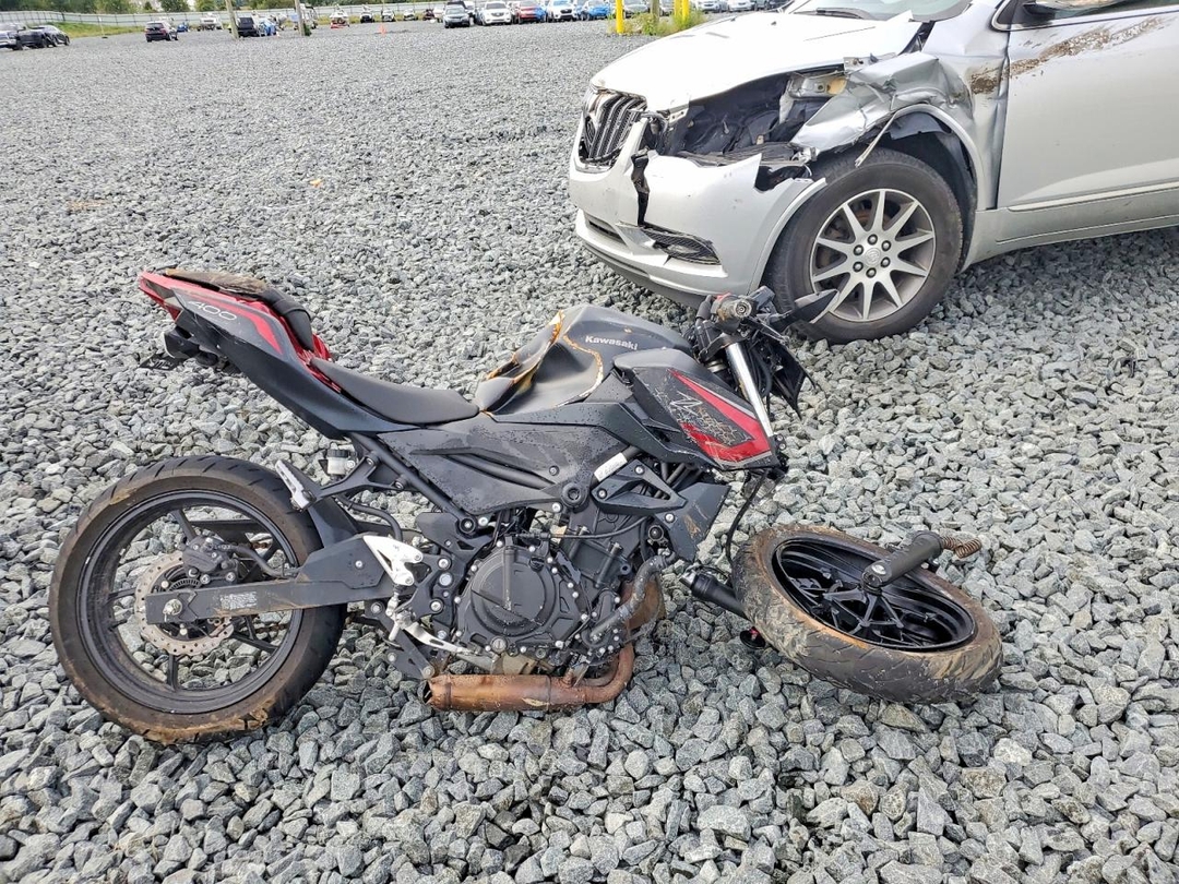 Vue de 2021 KAWASAKI ER400 D, angle 1