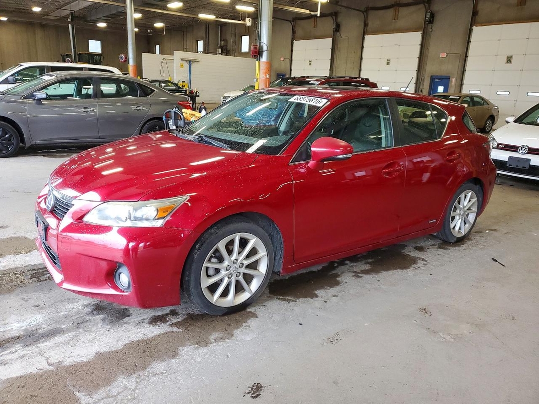 Vista de 2011 LEXUS CT 200, ángulo 1