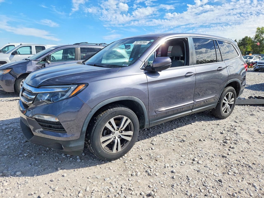 Vue de 2016 HONDA PILOT EXL, angle 1