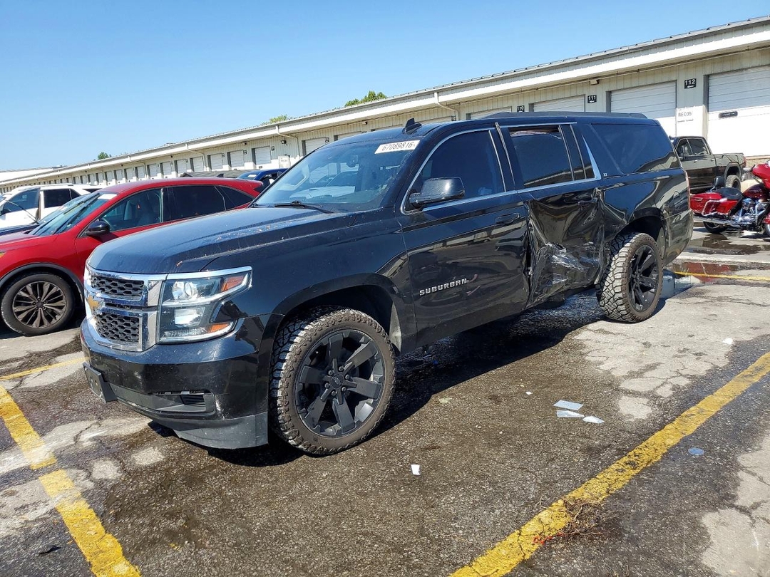 Vedere 2019 CHEVROLET SUBURBAN K1500 LT, unghi 1