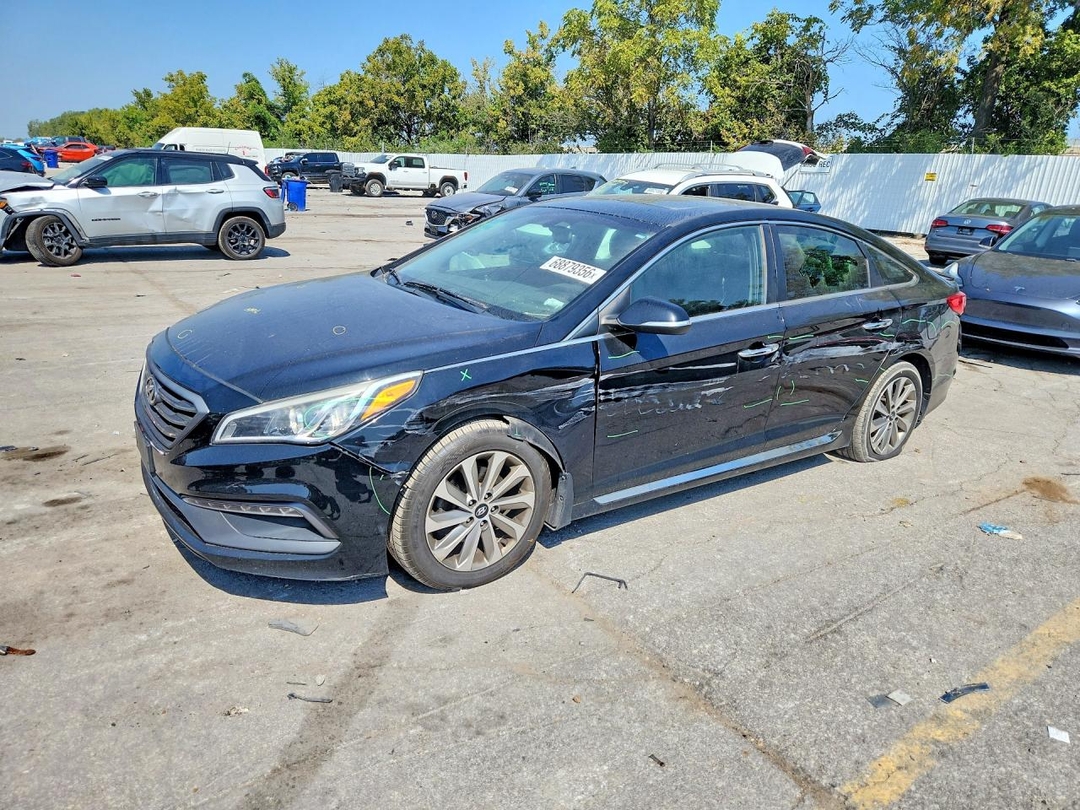 Вид 2017 HYUNDAI SONATA SPORT, угол 1