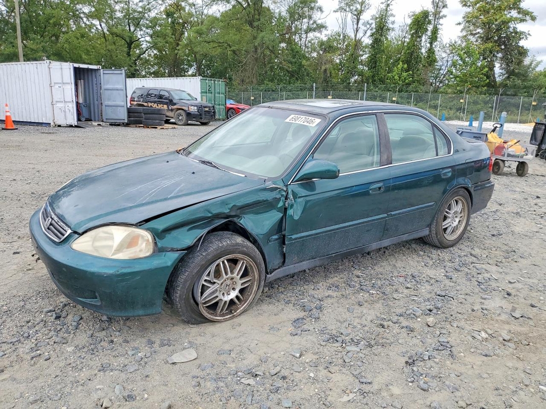 منظر 2000 HONDA CIVIC EX، زاوية 1