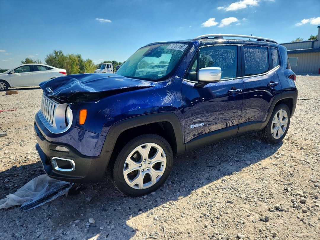 Вид 2016 JEEP RENEGADE LIMITED, угол 1