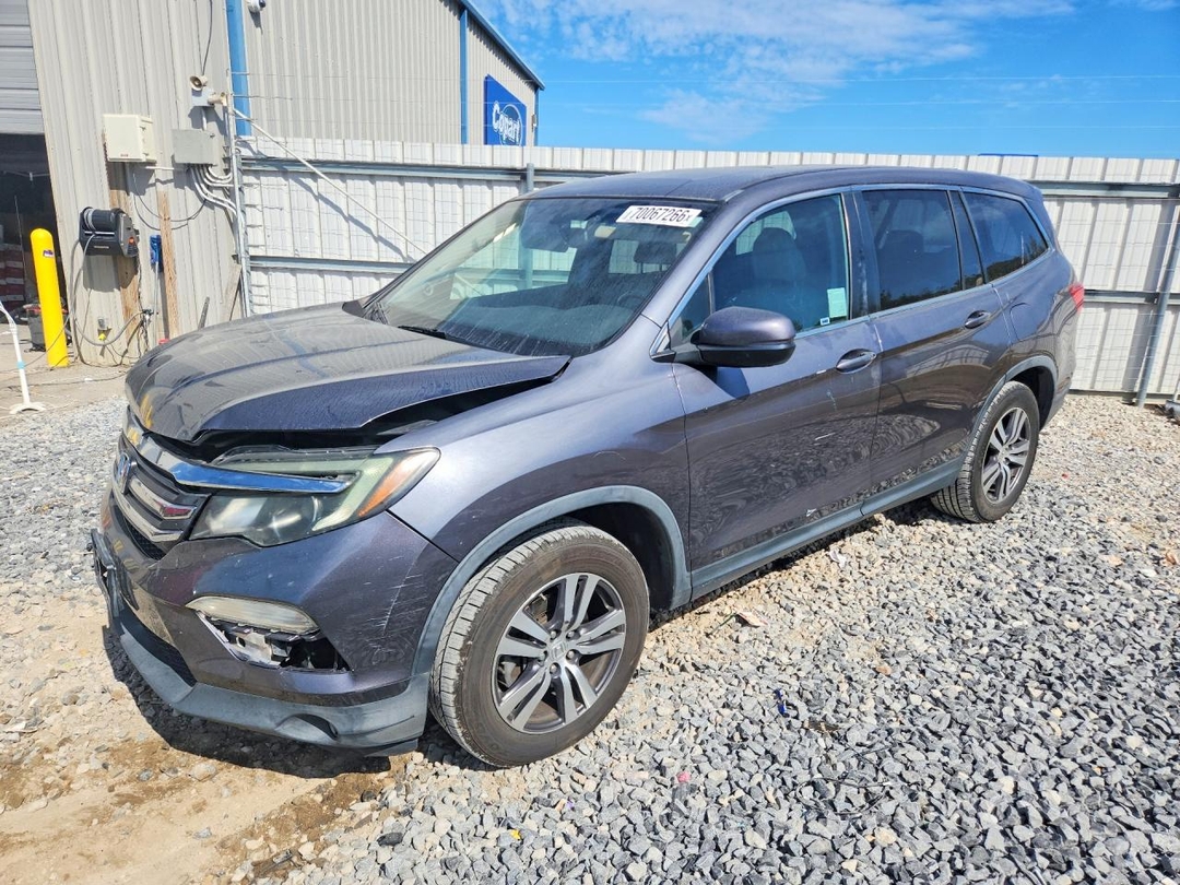 Вид 2016 HONDA PILOT EXL, угол 1