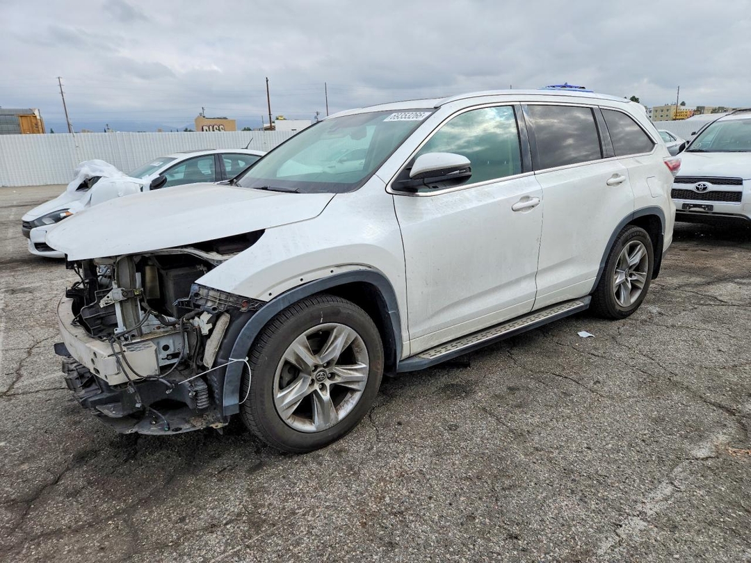 Vedere 2016 TOYOTA HIGHLANDER LIMITED PLATINUM, unghi 1