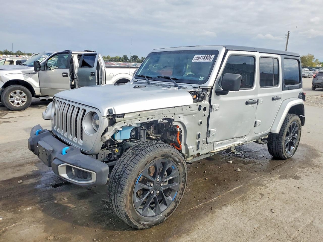 Vista de 2023 JEEP WRANGLER SAHARA 4XE, ángulo 1