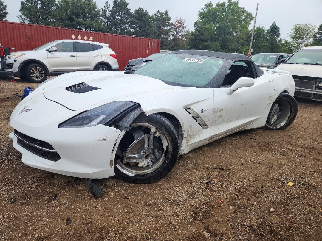 Vue de 2016 CHEVROLET CORVETTE STINGRAY 3LT, angle 1