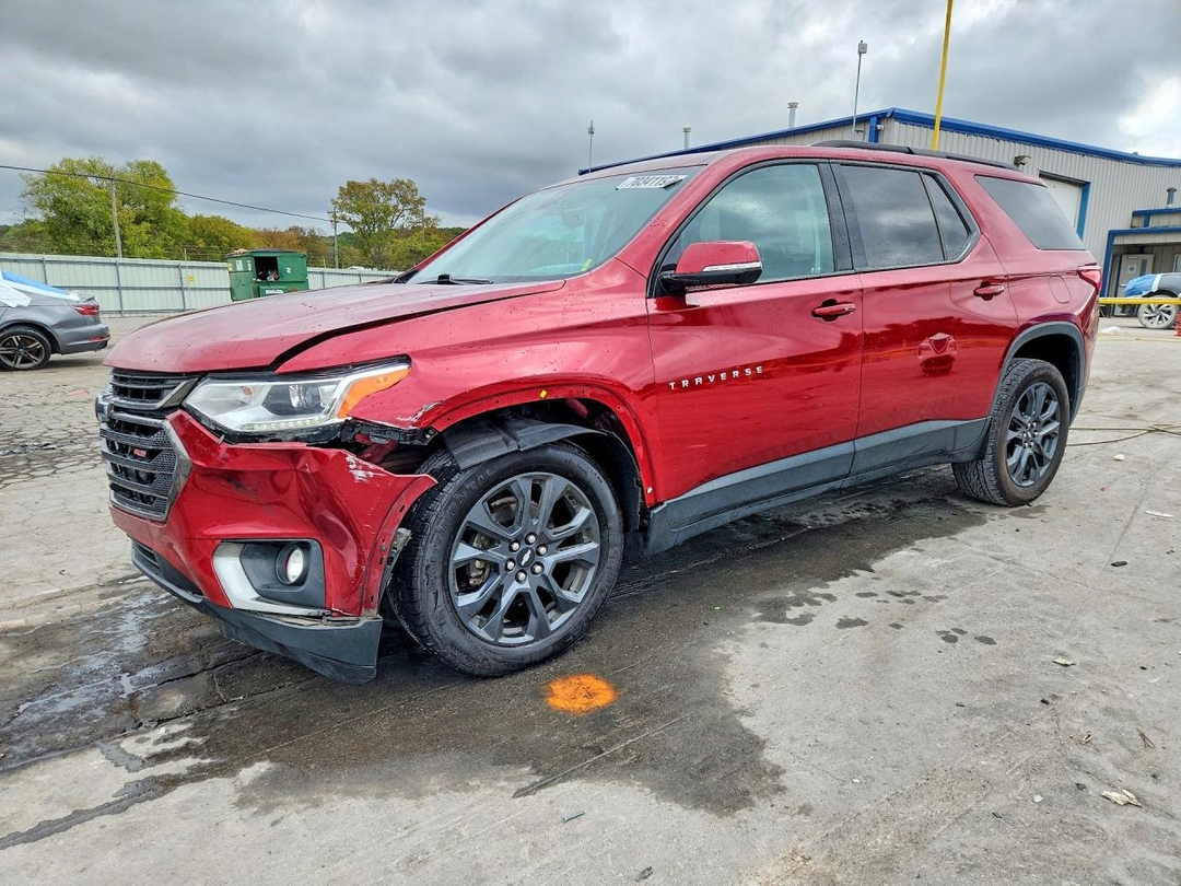 Вид 2020 CHEVROLET TRAVERSE RS, угол 1