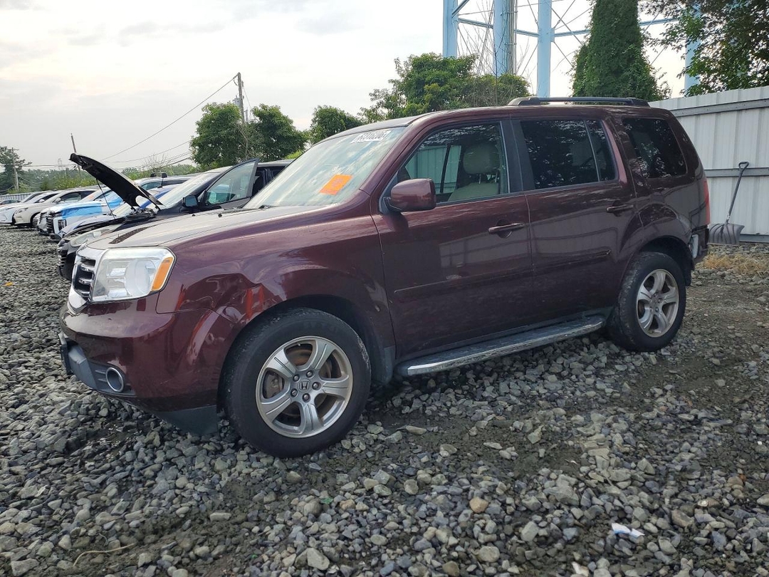 Вид 2013 HONDA PILOT EXL, угол 1