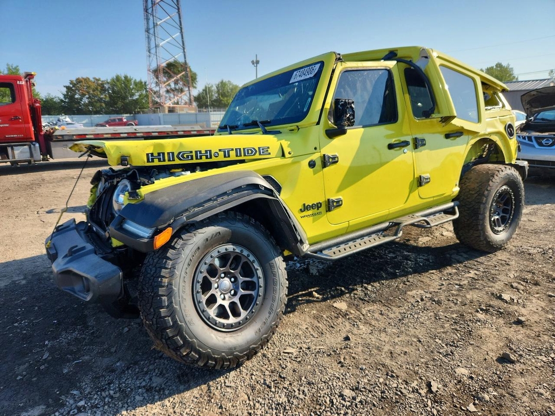 Vue de 2022 JEEP WRANGLER UNLIMITED SPORT, angle 1