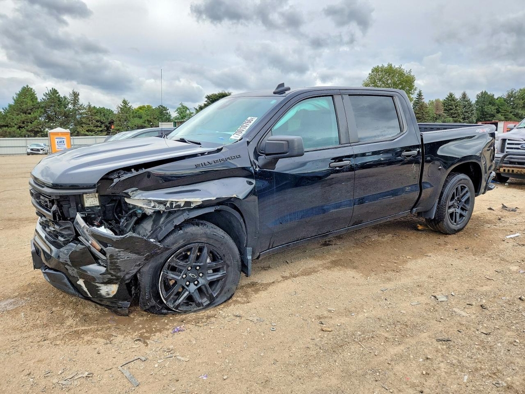 Вид 2023 CHEVROLET SILVERADO K1500 CUSTOM, угол 1