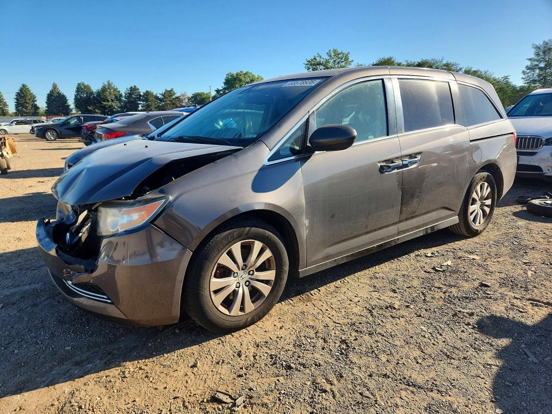 Vista de 2017 HONDA ODYSSEY EXL, ángulo 1