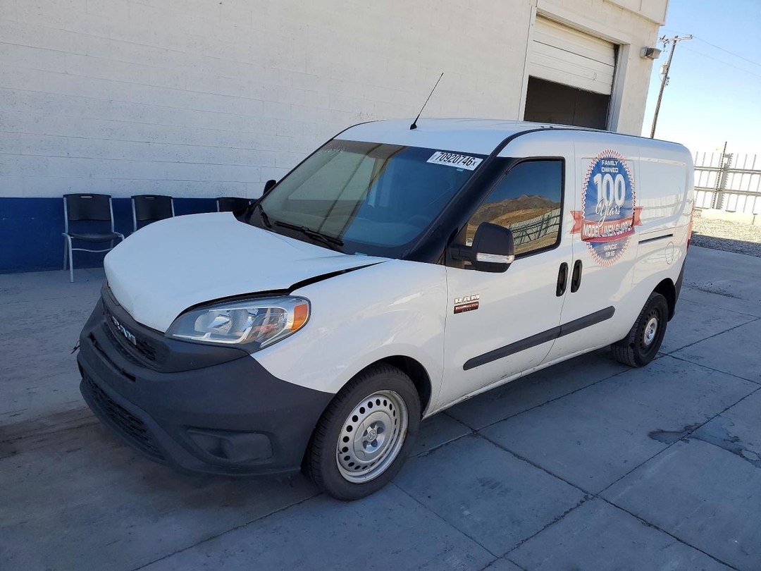 Vista de 2021 RAM PROMASTER CITY ST DELIVERY VAN, ángulo 1