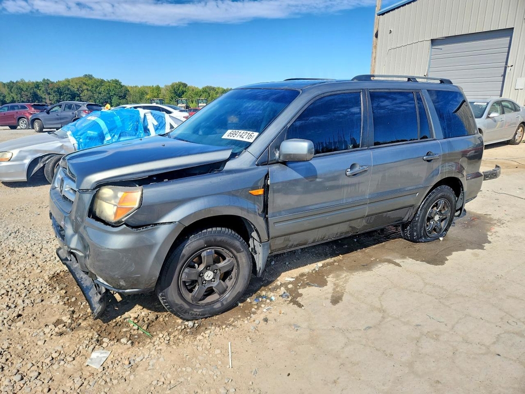Вид 2007 HONDA PILOT EXL, угол 1