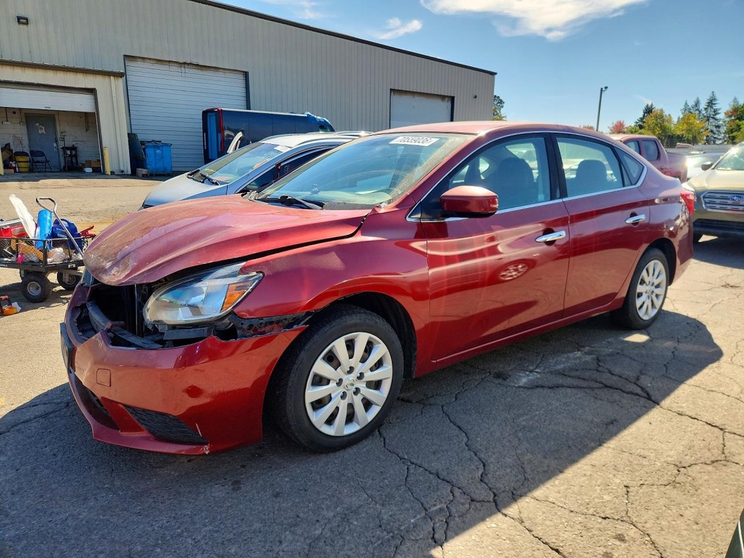 Вид 2017 NISSAN SENTRA SV, угол 1