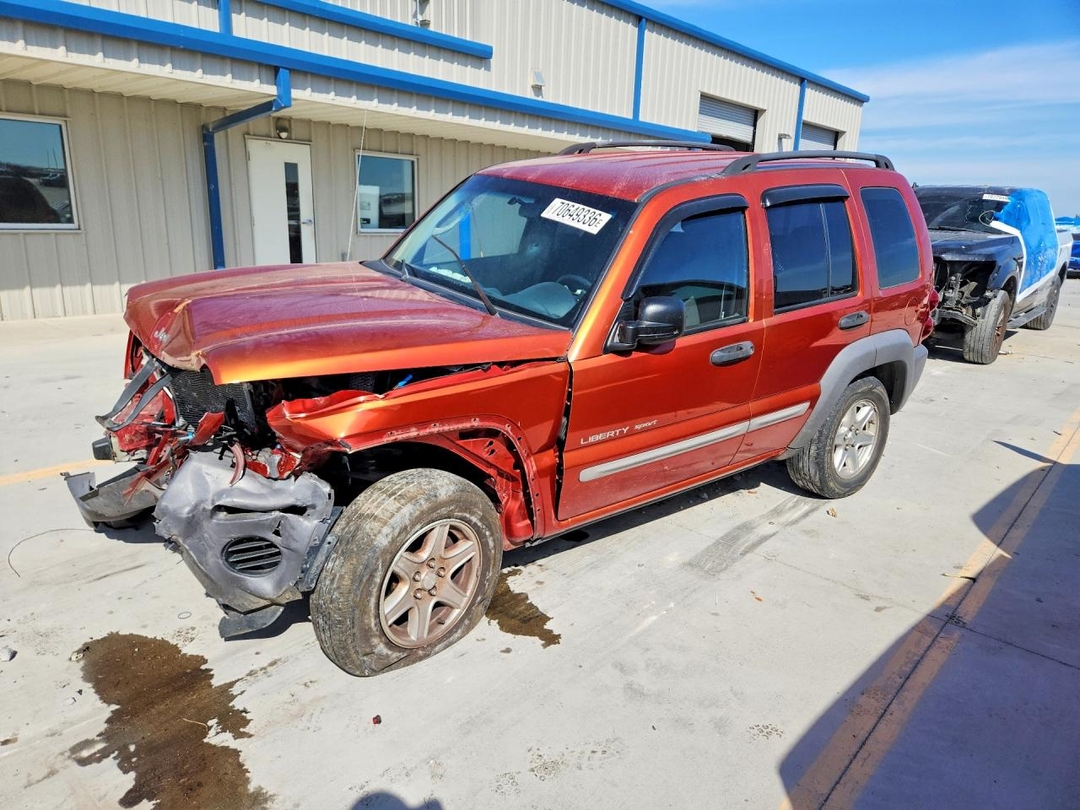 Вид 2002 JEEP LIBERTY SPORT, угол 1