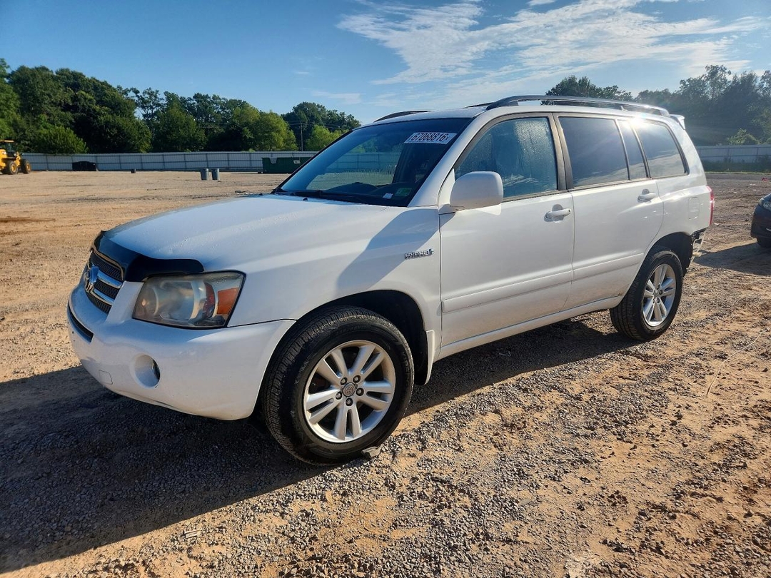 Вид 2006 TOYOTA HIGHLANDER HYBRID, угол 1