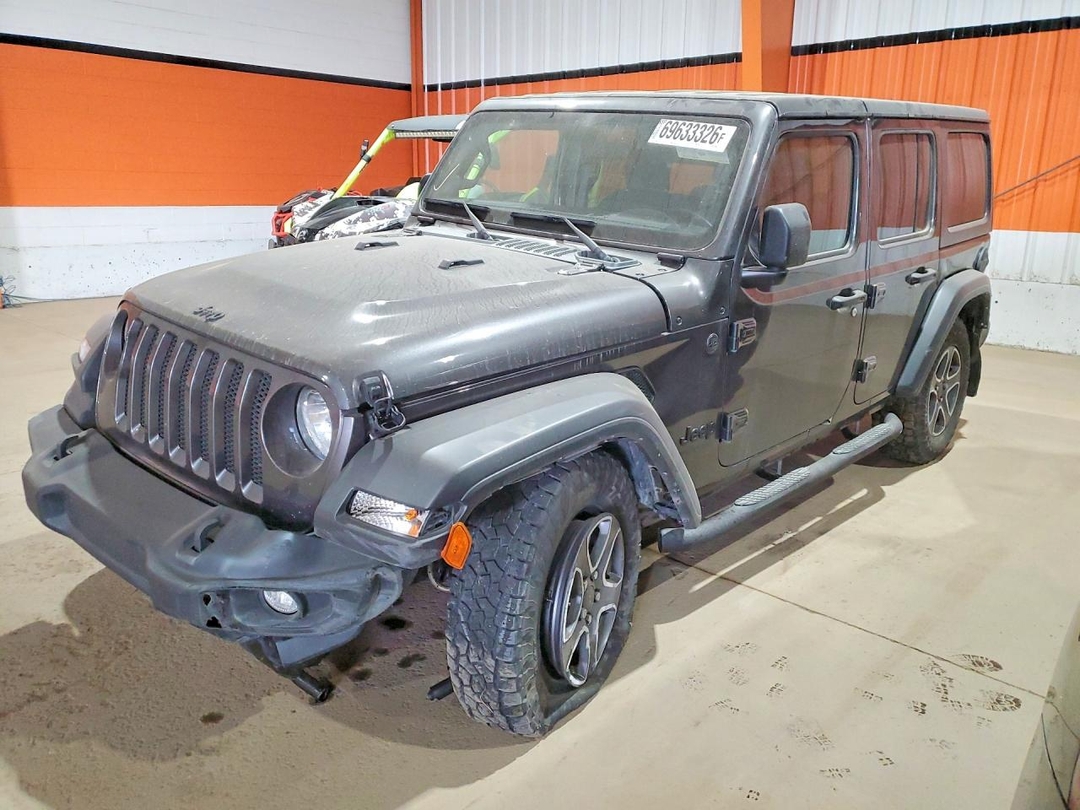 Вид 2022 JEEP WRANGLER UNLIMITED SPORT, угол 1