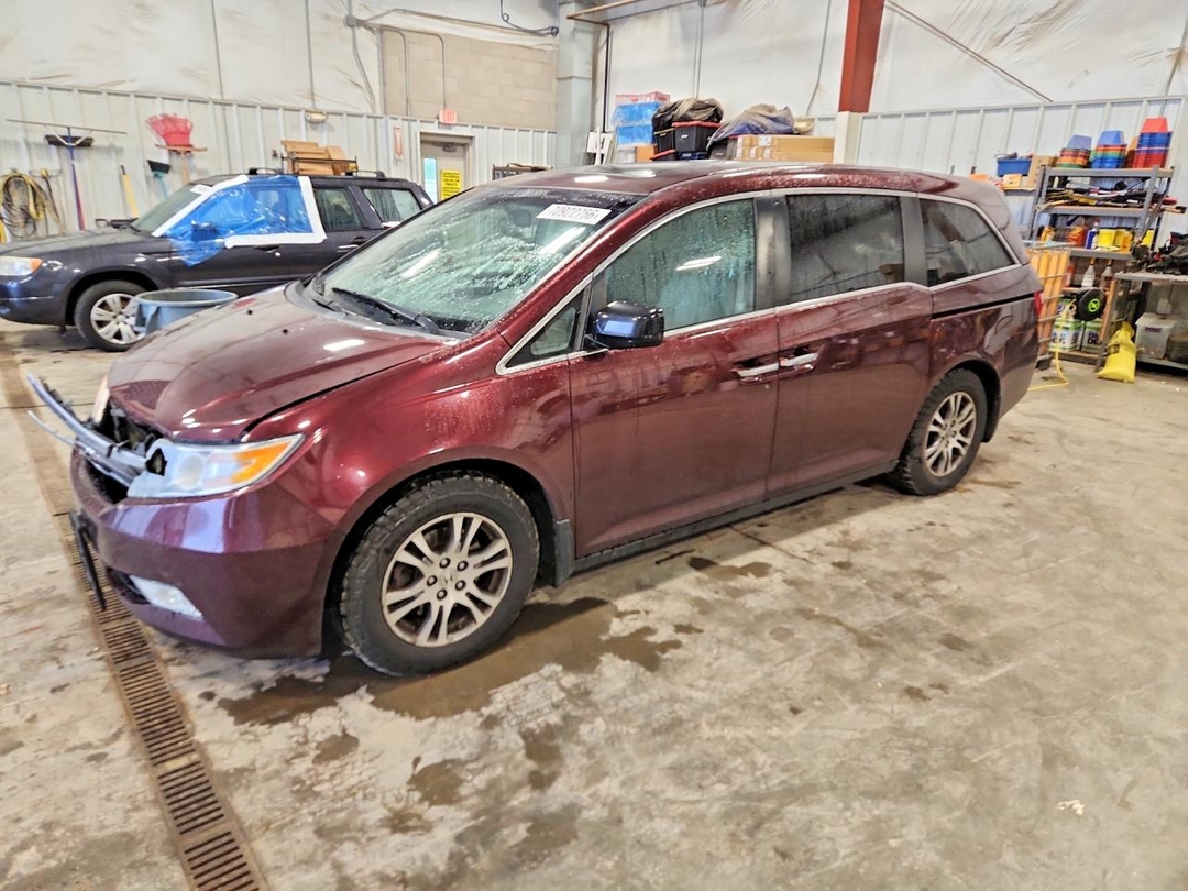 Vista de 2012 HONDA ODYSSEY EXL, ángulo 1