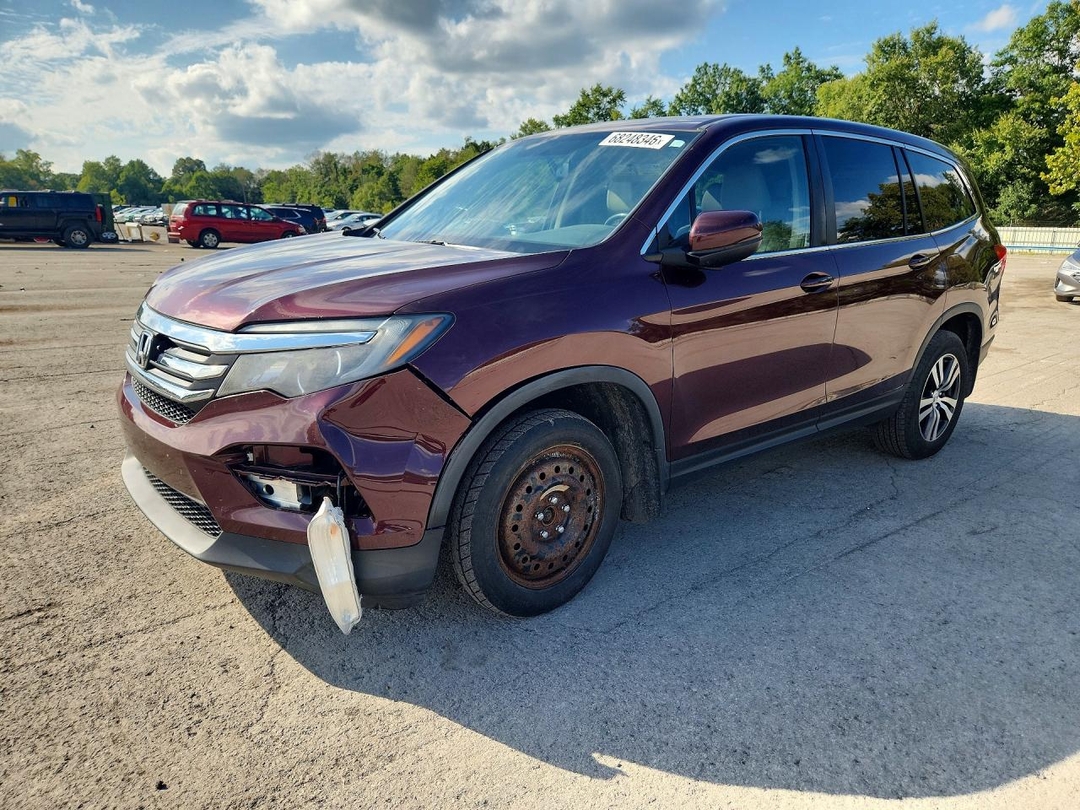 منظر 2016 HONDA PILOT EXL، زاوية 1