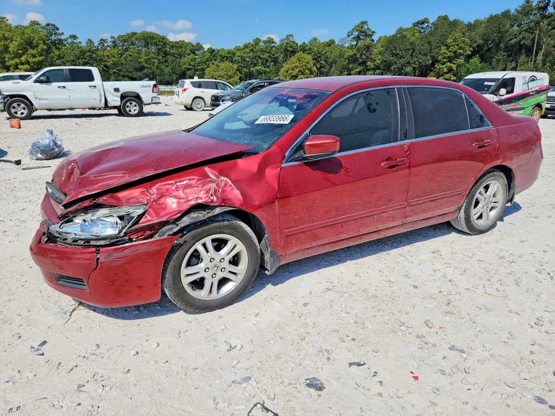 Вид 2007 HONDA ACCORD SE, угол 1