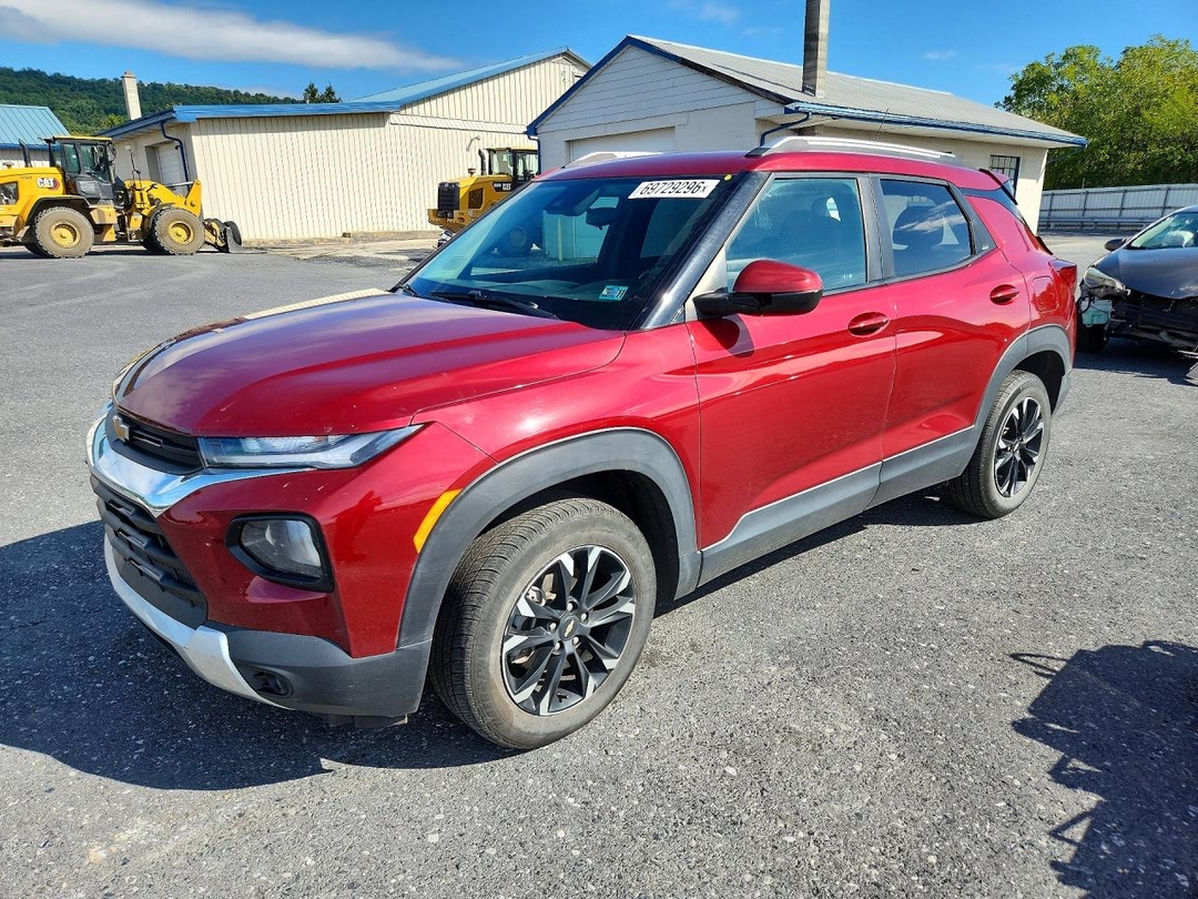 Vue de 2022 CHEVROLET TRAILBLAZER LT, angle 1