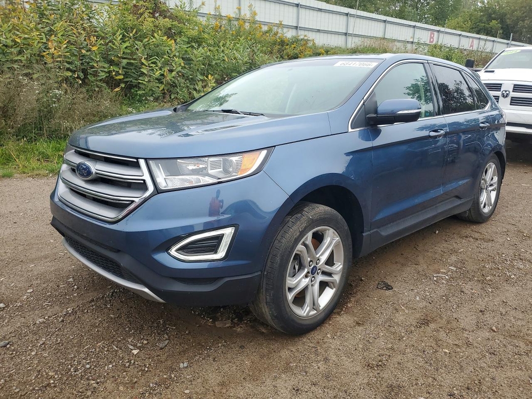 Vista de 2018 FORD EDGE TITANIUM, ángulo 1