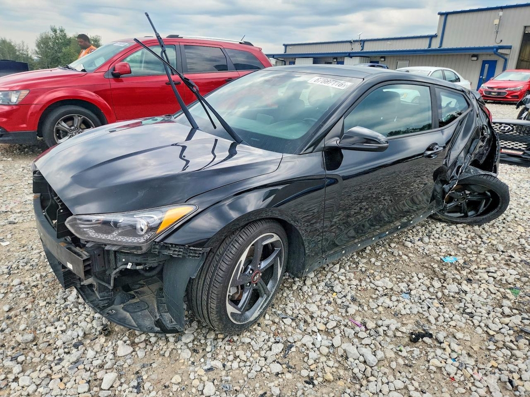 Вид 2019 HYUNDAI VELOSTER TURBO 1.6T, угол 1