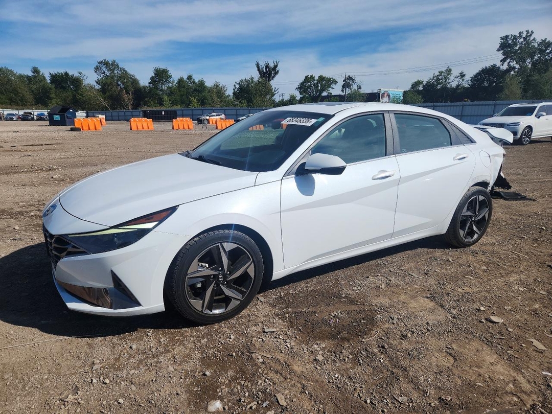 Vue de 2021 HYUNDAI ELANTRA SEL, angle 1
