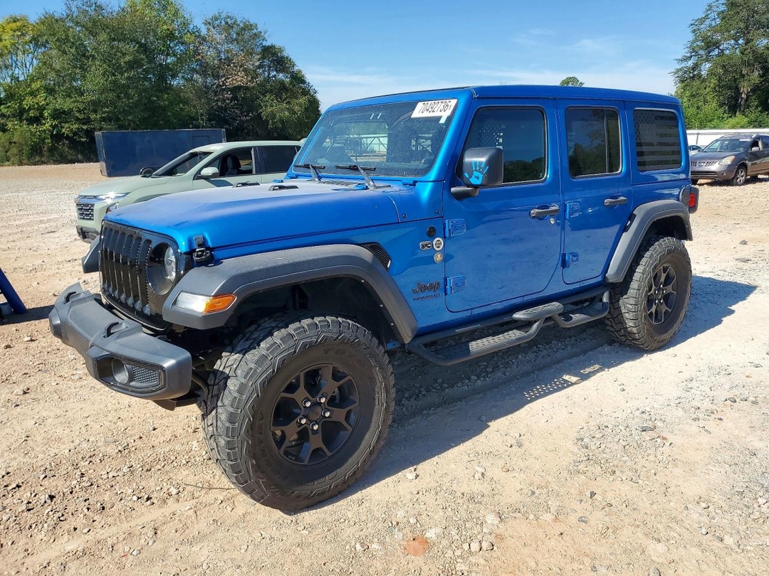 Vista de 2021 JEEP WRANGLER UNLIMITED SPORT, ángulo 1