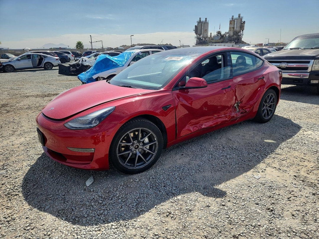 Vista de 2022 TESLA MODEL 3, ángulo 1