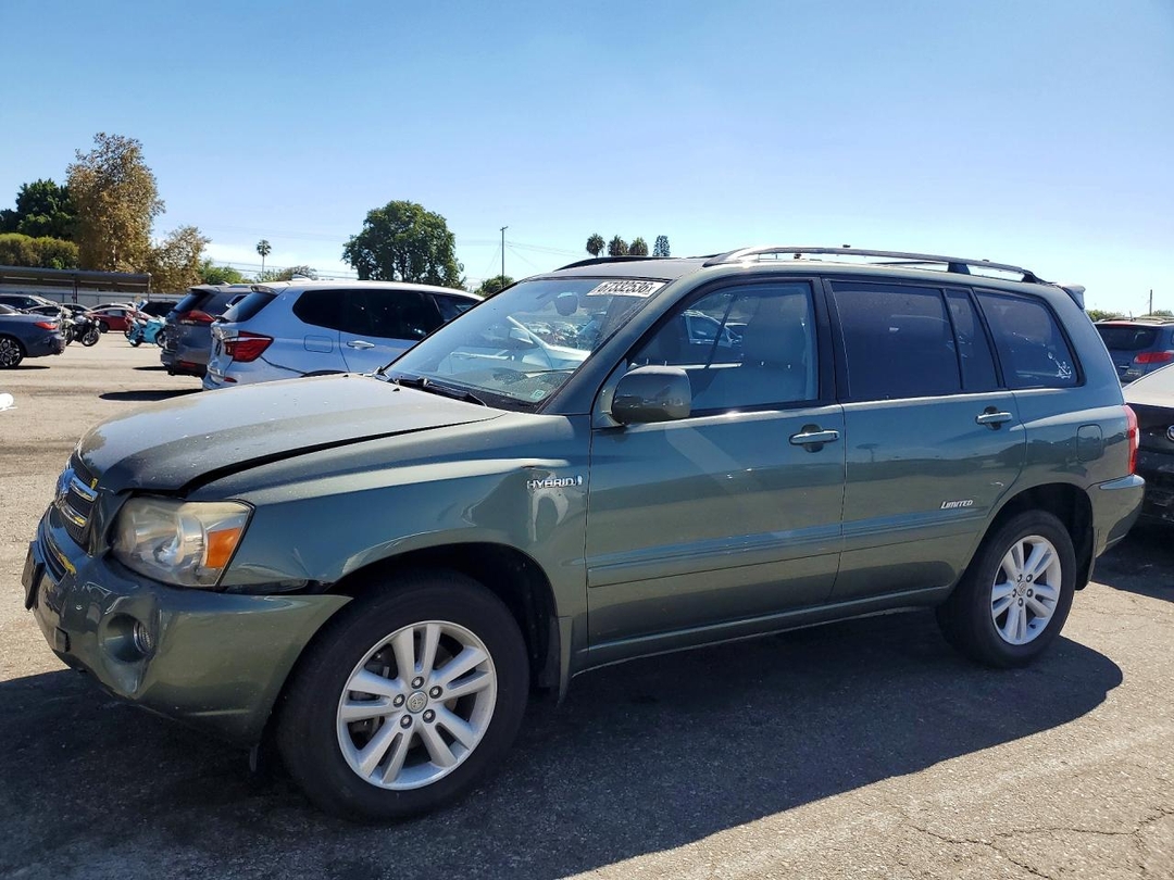 Vue de 2007 TOYOTA HIGHLANDER HYBRID, angle 1