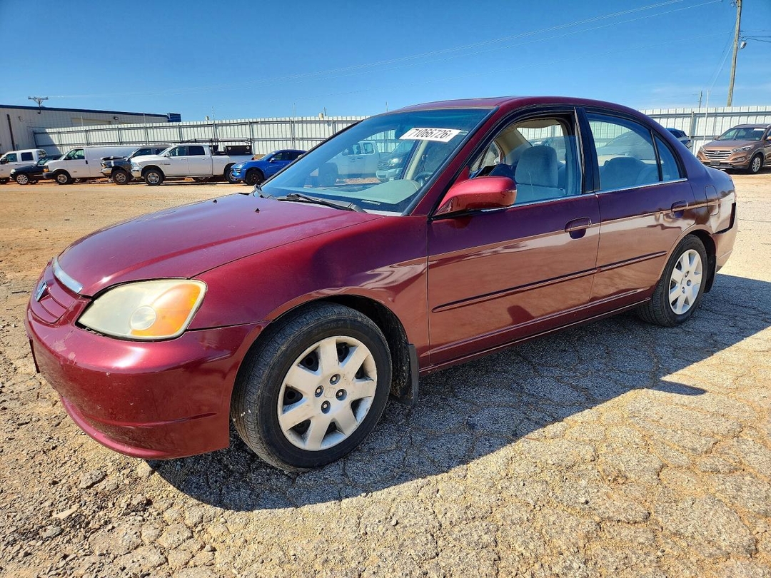 Vue de 2002 HONDA CIVIC, angle 1