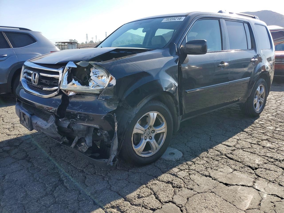 Вид 2013 HONDA PILOT EX, угол 1