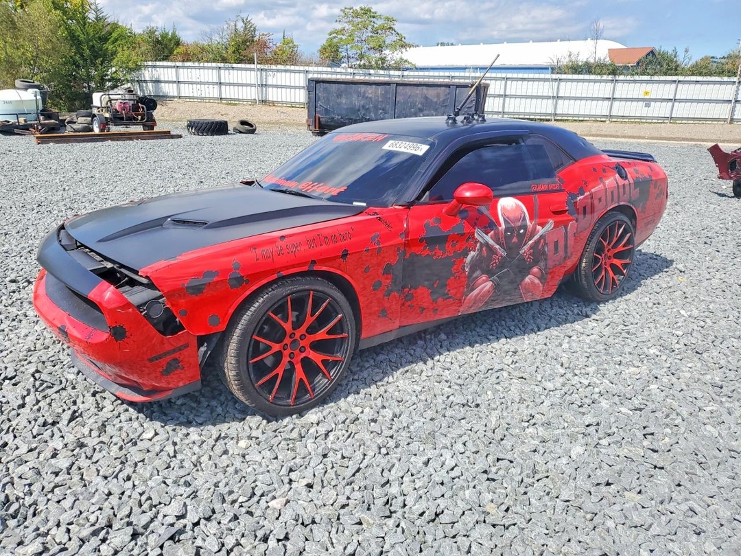 Вид 2016 DODGE CHALLENGER SXT, угол 1