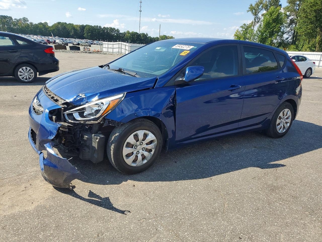Вид 2017 HYUNDAI ACCENT SE, угол 1