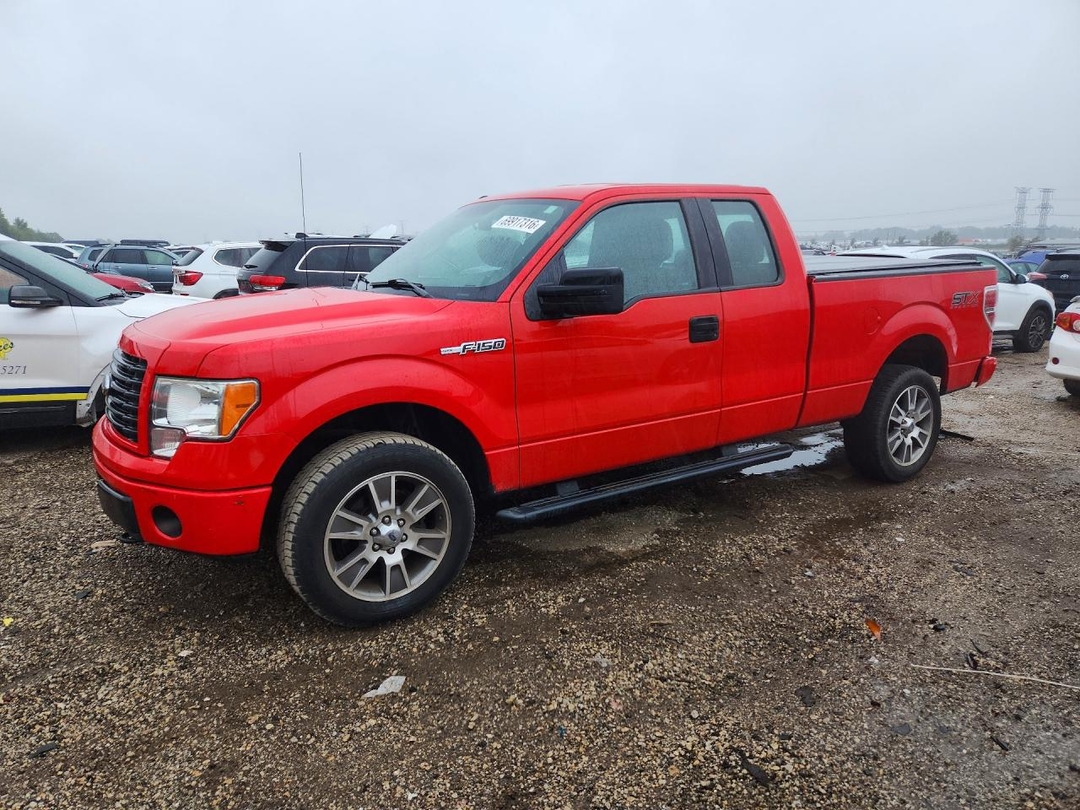 Вид 2014 FORD F150 SUPER CAB, угол 1