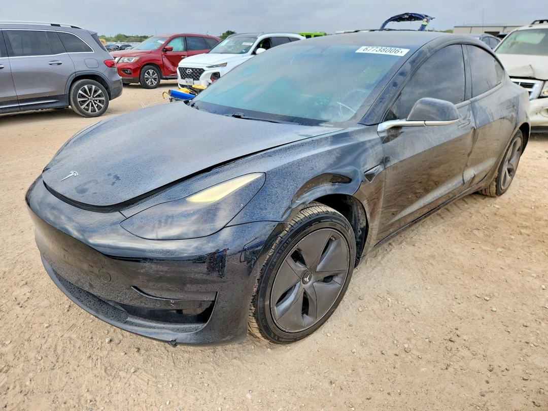 Vista de 2019 TESLA MODEL 3, ángulo 1