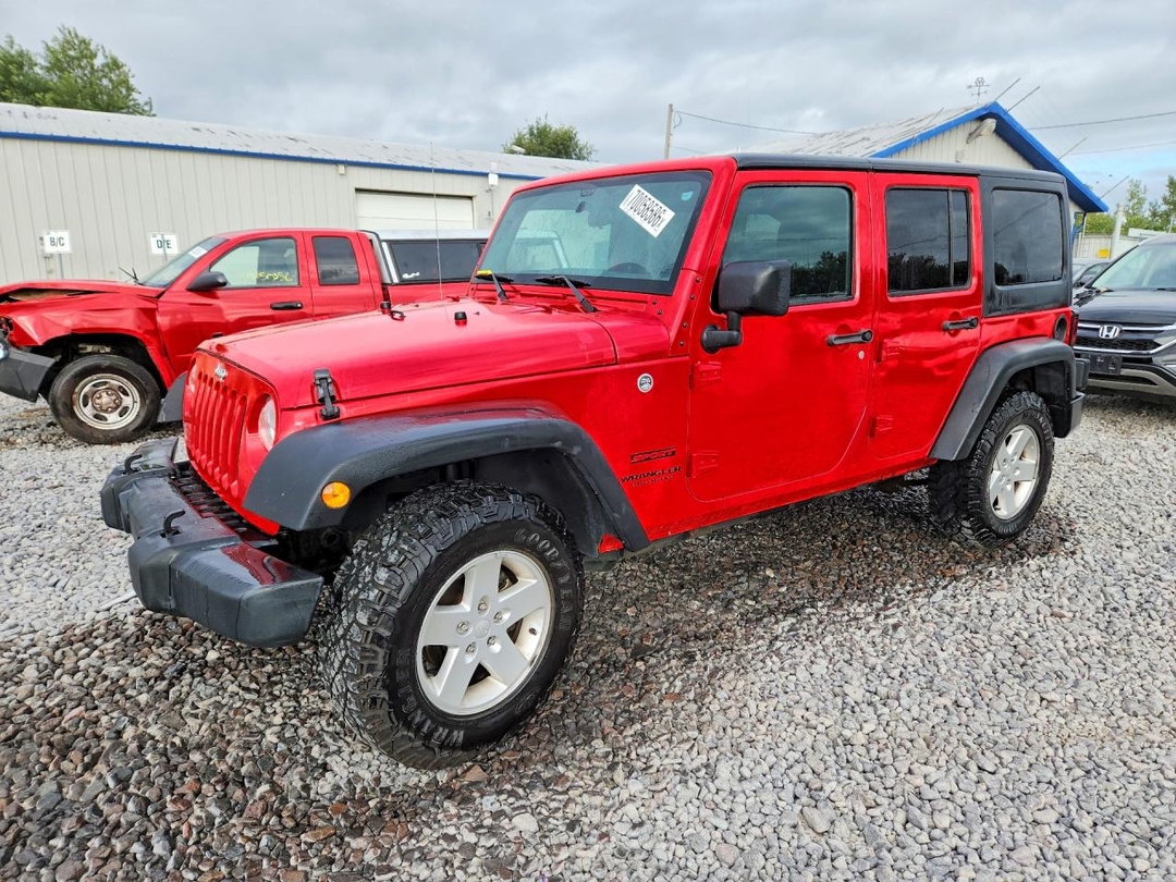 Вид 2016 JEEP WRANGLER UNLIMITED SPORT, угол 1