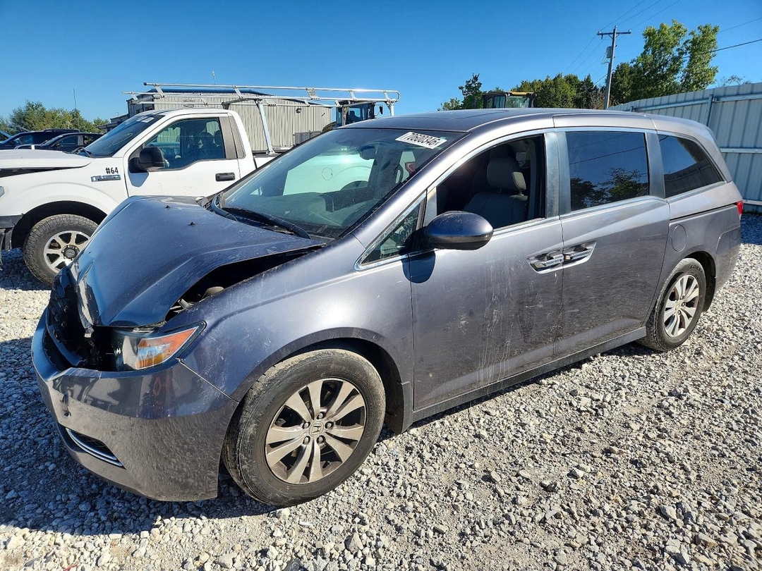 Vue de 2016 HONDA ODYSSEY EXL, angle 1
