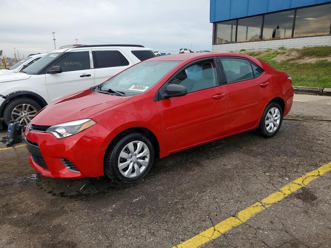 Вид 2016 TOYOTA COROLLA LE, угол 1