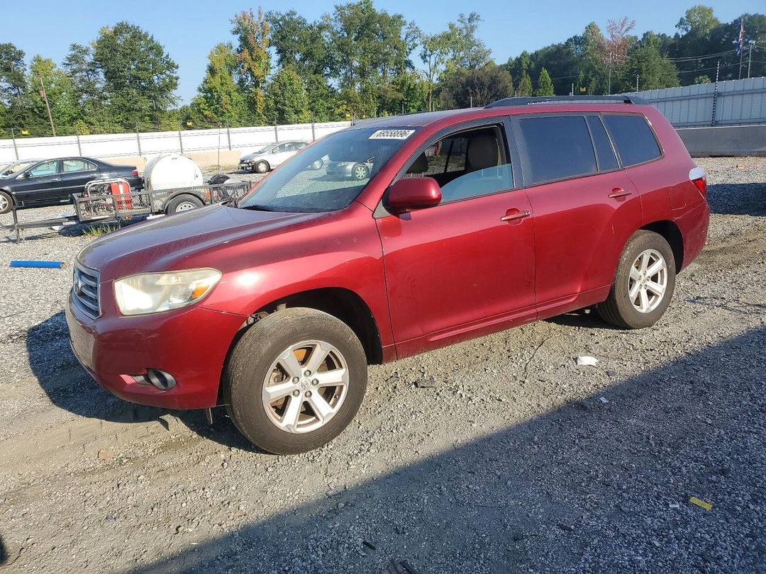 Vue de 2009 TOYOTA HIGHLANDER BASE, angle 1