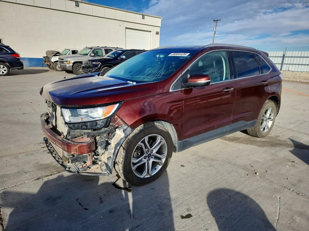 Вид 2015 FORD EDGE TITANIUM, угол 1