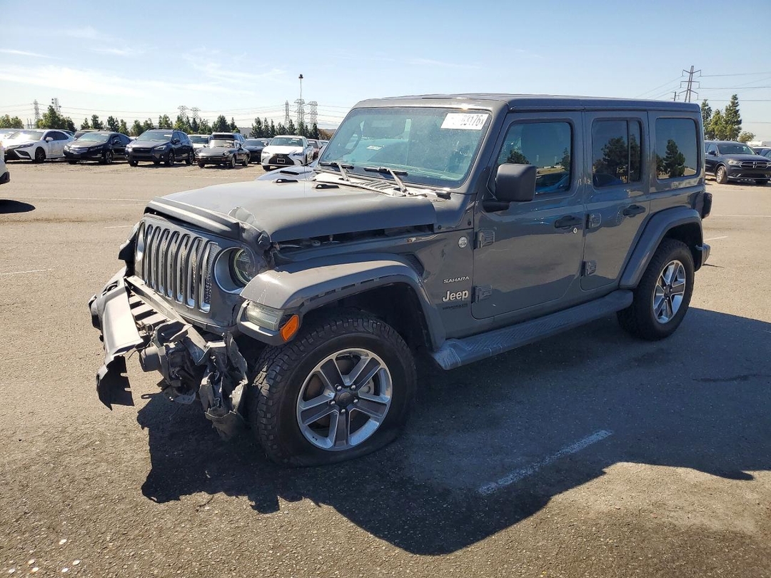 Vue de 2019 JEEP WRANGLER UNLIMITED SAHARA, angle 1