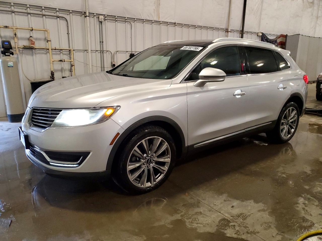 Vue de 2017 LINCOLN MKX RESERVE, angle 1
